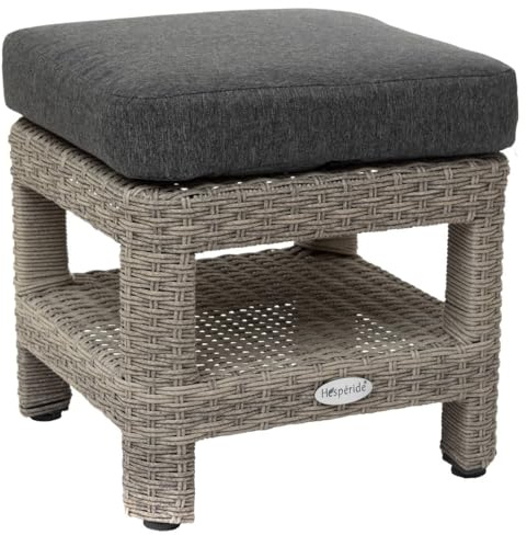 Hespéride - Quadratischer Gartenhocker Polynésia Havane - Havanna