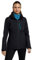 Mountain Warehouse Rainforest Womens Jacket -Waterproof Rain Coat with Pockets & Adjustable Hem, Mesh lined, Packaway Hoodie - For Autumn, Winter & Outdoors Jet Black Women's Size 20