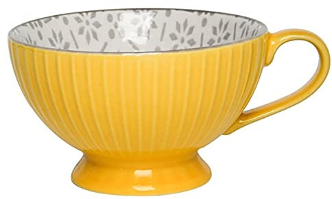 Coffee Mug,Ceramic Big Belly Mug With Milk Cup Anti-scalding Coffee Cup Household Milk Tea Fruit Cup (B) (A)