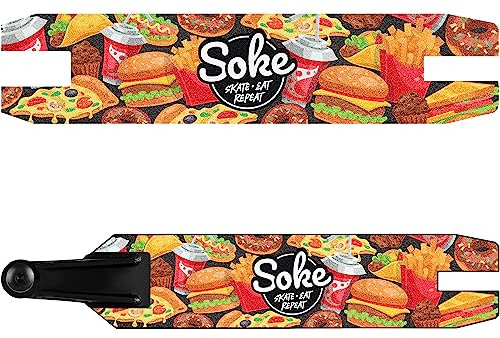 SOKE GO! Griptape für Performance Scooter - Verbesserter Grip - Performance Scooter Griptape - Fancy Graphics - Abmessungen 9,3 x 47,1 x 1cm