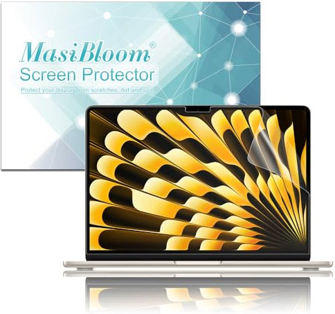 Laptop-Displayschutzfolie für MacBook Air 15 Zoll M3 M2 Chip Modell A2941 5H, matt, blendfrei, 2 Stück