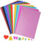 36 Blatt Glitzerpapier zum Basteln und Gestalten,21x29.7cm A4 Bunt Glitzer Papier,250g/m² Glitterkarton Bastelpapier für DIY Grußkarten Scrapbooking Glitter Craft Paper Cardboard,12 Farben