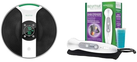 Revitive Medic Durchblutungs-Stimulator & Ultraschall-Therapie: Lindert Schmerzen bei muskulären Verletzungen, Beschwerden und Zerrungen. Ideales Ultraschall Handgerät für Zuhause