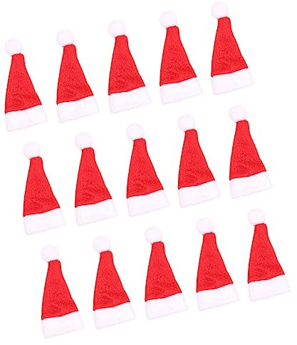 ABOOFAN 50 Stück Weihnachtssüßigkeit Zylinder Süßigkeiten Lutscher Weihnachtsmütze Selber Machen Kleiner Hut 7c Schüttgut