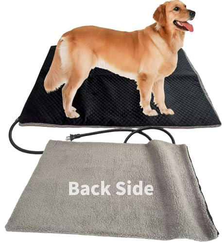 Pet Heating Pad Large Heated Dog Bed Indoor Outdoor Electric Heating Mat for Dog Kennel for Small Medium Pet Cat Puppy Puppy Easy Clean Long