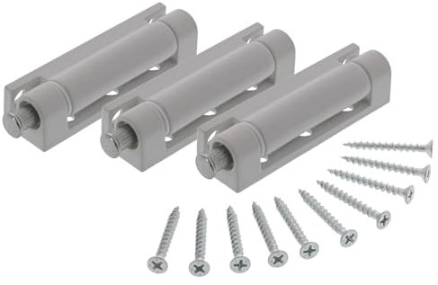 ToniTec Fensterband weiß Kunststoff Fenster-Scharnier 75 x 20 x 14 mm 3 Stück Aufschraubband für Fenster oder Türen inkl. Schrauben zur Montage