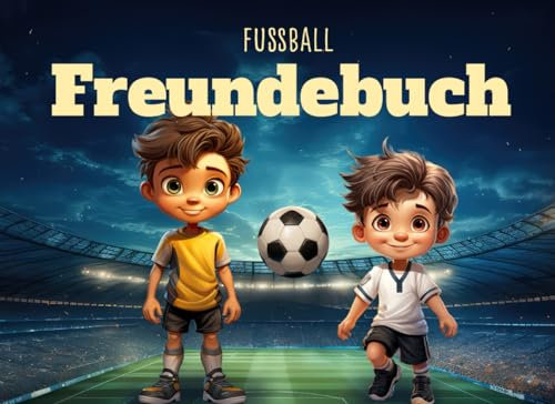 Fußball Freundebuch: Das coole Fußball Freundebuch mit vielen verschiedenen Vorlagenseiten für Mädchen und Jungs