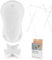 Hylat Baby Set: Baby Badewanne mit Gestell, Badesitz und Abfluss - TÜV Rheinland zertifiziert - ideale Lösung für die tolle Badeerlebnisse - Lite-Kollektion - Farbe: Weiß, Motiv: Yeti