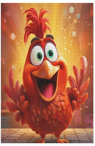 1000-teiliges Puzzle Für Erwachsene, Hahn -Puzzle, Holzpuzzle, Gehirn-Herausforderung, Puzzle-Spielzeugspiel (78×53cm)