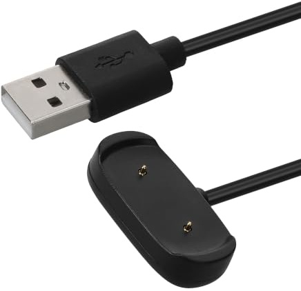 kwmobile Smartwatch Ladekabel für Huawei Amazfit Bip 5 / GTR Mini/Amazfit Active/Active Edge USB Ladekabel für Smartwatch - Smart Watch Aufladekabel - Fitnesstracker Ersatzkabel - Schwarz
