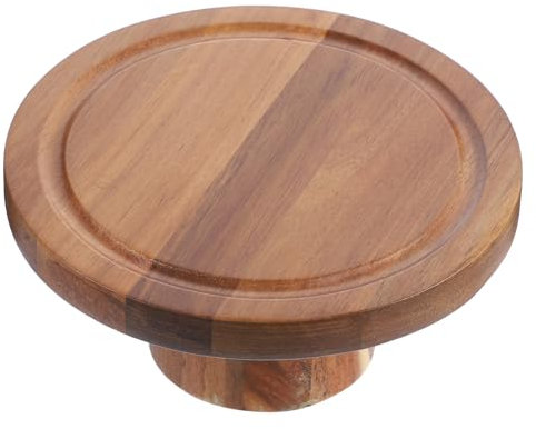 CRILSTYLEO Soporte Alto Para Pasteles Plato De Pastel Fuente Del Desierto Pedestal Para Pasteles Tazón De Frutas Torre Porta Cupcakes Torre De Postres Bandeja De Pastel De Boda Madera