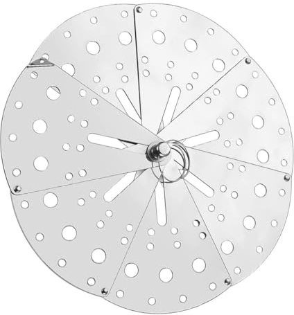 Amosfun Adjustable Pot Lid Kitchen Spill Cover Stainless Steel Splatter Screen Easy Clean