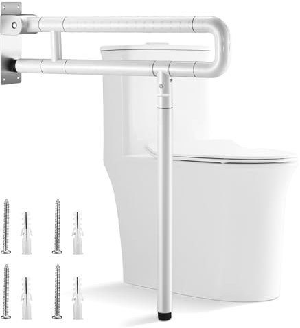 Ovshnrr Asa De Seguridad para Baño De 60 Cm Agarrador Ducha Personas Mayores Agarraderas Baño Asidero Ducha Barra de Apoyo para Inodoro 300-350 Kg