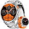 Orologio da uomo con 1,85 pollici HD grande schermo / LED lampada/730 mAh Batteria, Smartwatch con 120 + modalità sportive, 24/7 monitor di frequenza cardiaca e sonno, IP68 impermeabile per Android