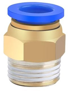 BKGWCSOR 5PCS 10mm 12mm Tube to M8 M10 M12 M14 M16 M18 M20 Male Thread Straight One Touch Air Pneumatic Push In Quick Pipe Fitting(10mm-M12x1.5 5PCS)