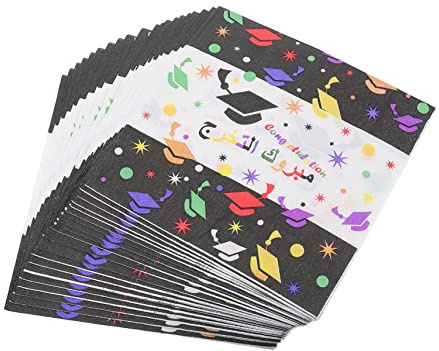 Warmhm Servietten Abi 2023-40 Stück Papier Servietten Für Die Graduation Party - Glückwunsch Zur Feier Elegante Tischdekoration Für Den Abschlussabend Ideal Für Jedes Fest
