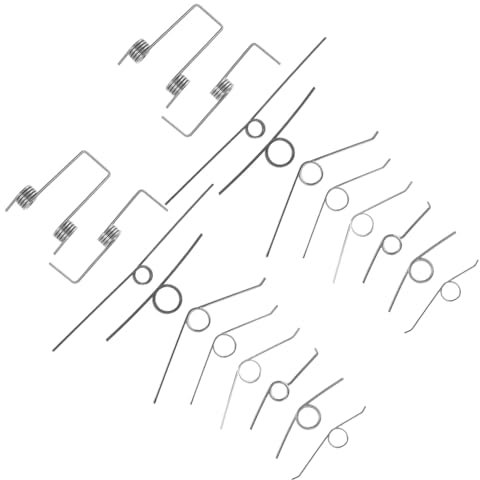 Gatuida 18pcs Adjustable Lid Spring Mechanism for Trash Can Heavy Duty Metal Replacement Springs for Garbage Bin Lid Support Compatible Trash Buckets