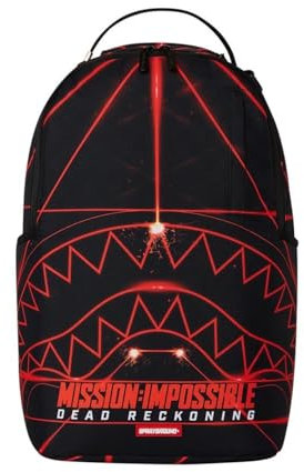 Heist Laser Shark Mission Impossible Zaino, Nero/rosso