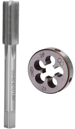 2 pz/set 1/2-28 rubinetto 1/2x28 filiera TPI kit UNEF filettatura destra utensile rubinetto e filiera rivestiti in nitruro filiera antiruggine