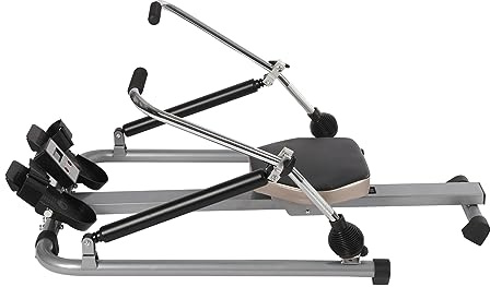 LCD Rudergerät Rudermaschine Ruderzugmaschine Klappbar Fitness Hydraulische voll bewegliche justierbare Rudermaschine mit weichem Sitz LCD-Monitor und Langer Schiene für Cardio-Übungen