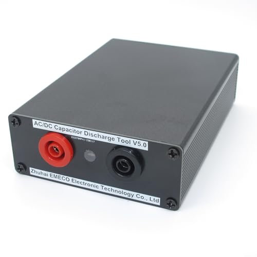 Sileduove Kondensator Entladungsschutzstift Hochspannung Entladungsschutz Stift 15000UF/450V AC 8-630V/DC 12-900V mit LED-Anzeige und Summer für USV und Kondensatoren (A)