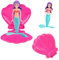 DTXYBC Jouet de Piscine Sirène, Jouets Piscine Forme Coquillage Sirène Qui Tourne, Cadeaux de Coquillages Flottants Magiques, Accessoires de Piscine et Jouets de Piscine pour Enfants