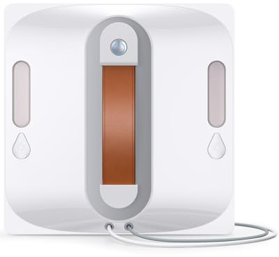 Fensterputzroboter 2-Fach Sprühsystem, intelligente Pfadplanung 80ml Tank 8-Stufen-SchutzsystemGeeignet, Randerkennungstechnologie für Innen- und Außenfenster (White)