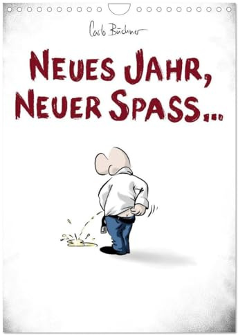 NEUES JAHR, NEUER SPASS... (Wandkalender 2026 DIN A4 hoch), CALVENDO Monatskalender: Cartoon-Kalender (CALVENDO Spass)