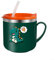 Stainless Steel Straw Cup for Kids 250ML with Double Layer Design for Milk and Juice (Green)