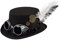 Boland 54502 - Hut Spacepunk mit Brille und Zahnrädern, für Damen, Schwarz, Accessoire, Kopfbedeckung, Steampunk, 80er Jahre, Motto Party, Karneval