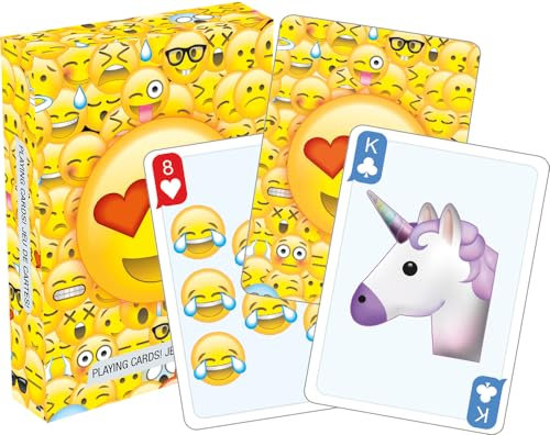 AQUARIUS 52511 Emoticons 2.0 Spielkarten, Mehrfarbig, 7,6 cm