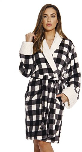 Just Love Sherpa-Besatz aus Plüsch für Damen, weiß / schwarz, 3X