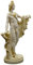 Apollo Belvedere griechischer Gott der Musik nackt männlich gegossen Alabaster Statue Skulptur