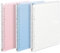 Kokuyo Campus Easy-Carry Slim Binder Smart-Ring A5 20-Ring Set of 3 (Light Pink, Light Blue & Clear, A5)