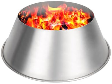 Outspark BBQ Whirlpool für Weber Wasserkocher 22/26,75 WSM Smokey Mountain,XL Kamado,XL Big Green Egg,Edelstahl Grill Holzkohlegrill Zubehör,Mittlere Größe - 30,5 cm