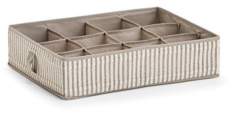 ZELLER PRESENT SCHÖNER LEBEN. PRAKTISCH WOHNEN. Storage Box, Fleece, Beige, 44 x 34 x 11 cm