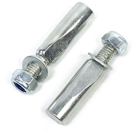 OLDNEWBIKES Perni (2 Pezzi) da 9,5mm di Diametro con Dadi di Sicurezza per pedivelle Classiche
