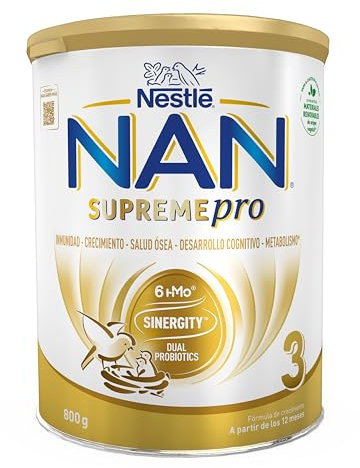 Nestlé NAN SUPREMEPRO 3 Leche de crecimiento en polvo, bote de 800gr