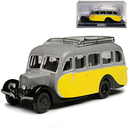 Citroen U23 Autocar Bus Gelb Grau H0 1/87 Norev Modell Auto