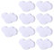 Yavso Bouton de Meuble Enfant, Lot de 10 Nuage Poignée Bouton Porte avec 25mm Vis Poignée de Meuble pour Chambre d'enfant Déco