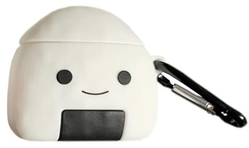 SGVAHY süße Schutzhülle für Airpods 1 & 2, kreative Hunde in Farbe Hüte Mini Fall Kawaii Fun Cool Soft Silikon Skin mit Schlüsselanhänger Wireless Charging Box Airpods 1 & 2, Sushi Rice
