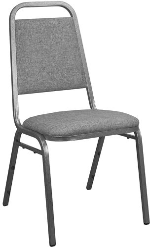 Flash Furniture Advantage Charcoal Gray Fabric-Padded Banquet Stackable Chairs
