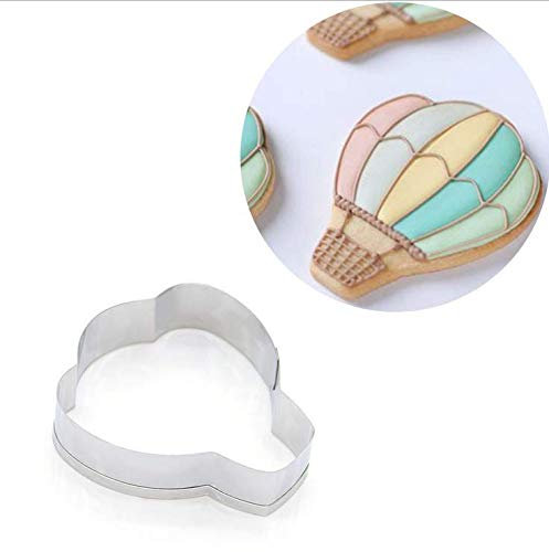 AMOYER 1pc Cookie Cutter en Acier Inoxydable Biscuit Moule de Cuisson Ustensiles de Cuisine Montgolfières Forme Fondant Coupe pour Party Supplies