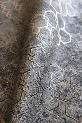 NEWROOM Tapete Schwarz Leicht Glänzend Landschaft Modern Vliestapete Gold Vlies moderne Design Optik Tapete Struktur Premium Grafisch inkl. Tapezier Ratgeber