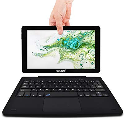 Fusion5 10.1 2 in 1 Android Tablet PC - (Powerful Processor, Android 11, 3GB RAM, 32GB Storage, Dual Cameras, HD IPS, Type C, Bluetooth Tablet PC with Docking Keyboard) (3GB)
