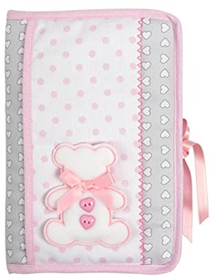 FILET - Sac pour Couches et Lingettes, Organizer Porte Couches et Serviettes Portable, avec Ouverture en Livret, Idée Cadeau pour Futurs Parents, 100% Made in Italy, Couleur Rose