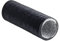 Steinberg14 Schwarz Ø 125mm Abluftschlauch - Länge 1m mit Alu-Isolierung - für Trockner, Klimaanlage, Abzugshaube - Combi-Flexrohr Alu/PVC Flexrohr