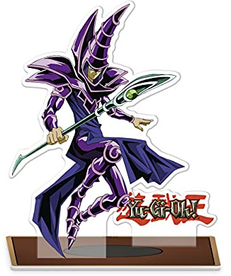 ABYSTYLE Yu-Gi-Oh! Dark Magician 10,2 cm hoch Acryl® Acryl Ständer Modell Figur Anime Manga Desktop Zubehör Merch Geschenk