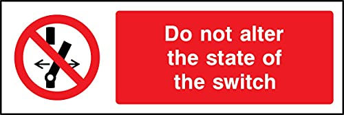 Verändern Sie nicht den Zustand des Schalters.