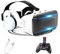 Lunette 3D VR, Casque de Réalité Virtuelle, Casque VR, Contrôleur Bluetooth Smartphone pour iPhone 13 Pro Max/13 Pro/13/12/11, pour Samsung Galaxy S21, Huawei, Xiaomi séries ( Color : G , Size : Ios )